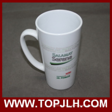 Spezielle Keramik Kaffeebecher 17 oz-weiße Kegel-Cup